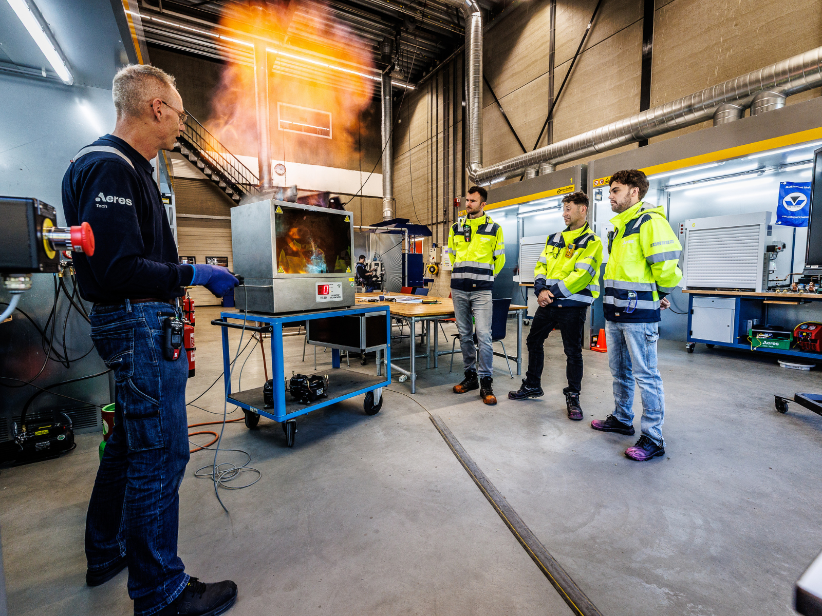 Explosie propaan brandbare koudemiddelen