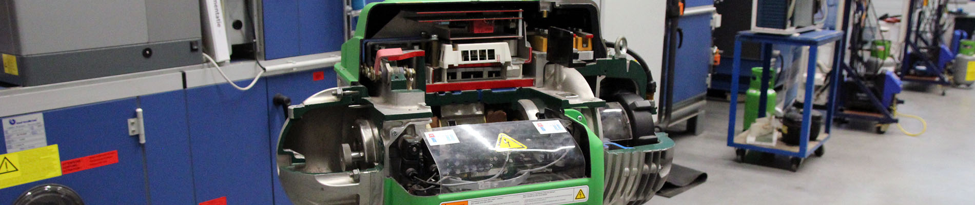 Trainingsexemplaar van unieke compressor bij Aeres Tech