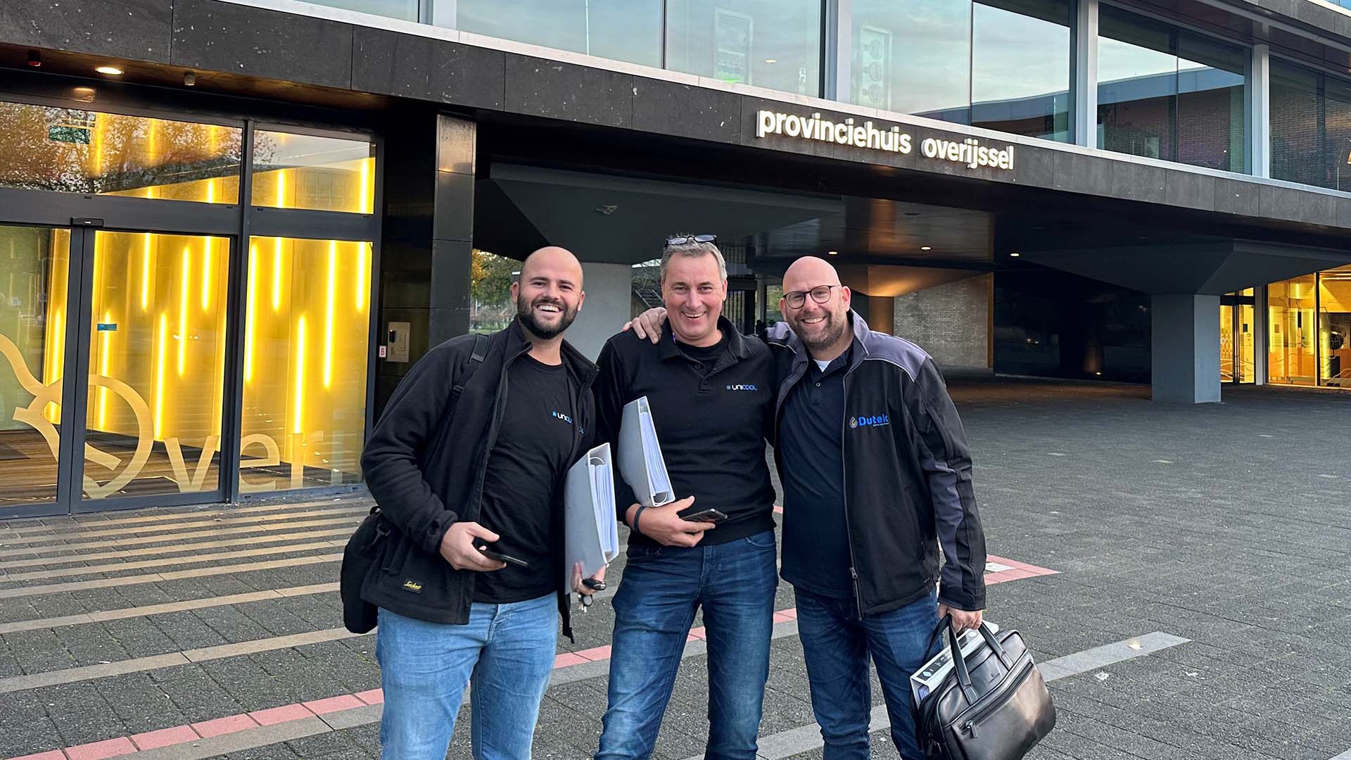 Bij Dutek op locatie